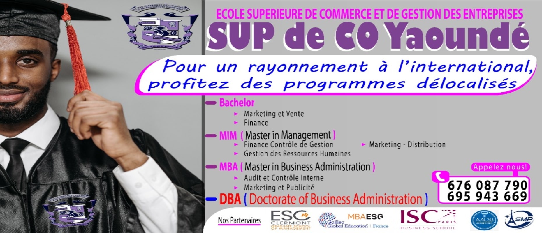 Banner - Ecole Supérieure de Commerce et de Gestion des Entreprises (SUP DE CO)
