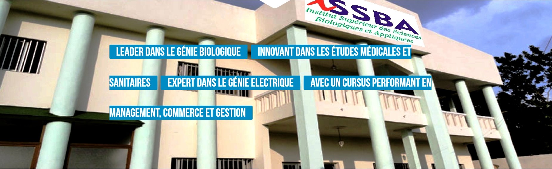 Banner - Institut Supérieur des Sciences Biologiques et Appliquées (ISSBA)