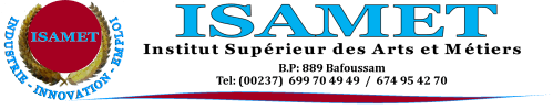Logo - Institut Supérieur des Arts et des Métiers de Bafoussam (ISAMET)