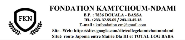 Logo - COLLEGE PRIVE LAÏC FONDATION KAMTCHOUM- NDAMI